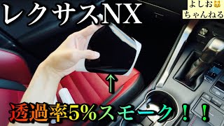 【レクサスNX】お手軽イメチェン！エンブレムに透過率５％のスモークを施工したら😈になりましたw【DIYカスタム】 [upl. by Eeneg]