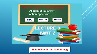 Role Of light In PhotosynthesisAbsorption SpectrumAction SpectrumFSCMDCATBSADP [upl. by Glenden471]