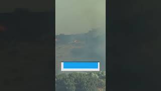 Brush fire burns in Gorman Calif [upl. by Ahsemat]