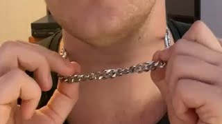 Honest Review of the AILPIWE Silver Cuban Link Chain [upl. by Meid237]