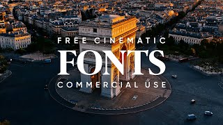 24 Free Cinematic Fonts for Edits Commercial Use License [upl. by Aicerg]