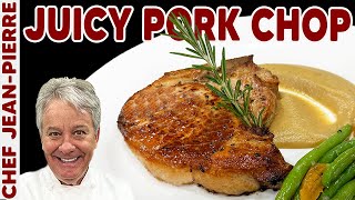 Juicy Pork Chops with Apple Sauce  Chef JeanPierre [upl. by Aikas]