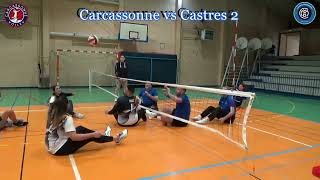 Carcassonne vs Castres 2 Volley Assis 2425 [upl. by Atinid]