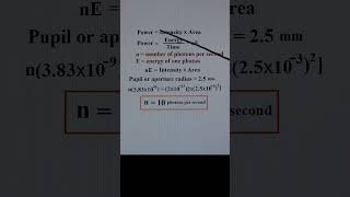 Minimum Photons for Visual Sensation [upl. by Lipson]