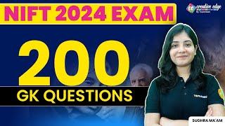 NIFT 2024 Exam Preparation  200 GK Important Questions for NIFT  CreativeEdge [upl. by Saoj48]