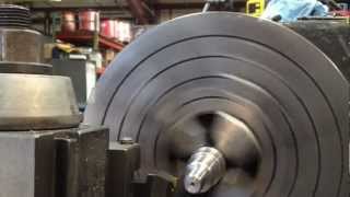 Cutting thread on hydraulic rod [upl. by Manley]