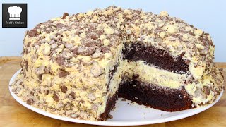 TRIPLE MALT CHOCOLATE CAKE recipe [upl. by Novaat]