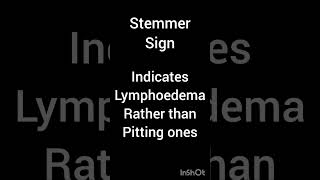 Stemmer sign medicine medical doctors [upl. by Season]