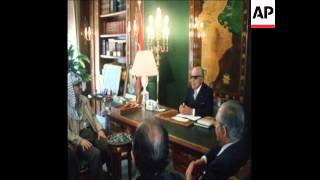 SYND 1 6 76 ARAFAT MEETS PRESIDENT BOURGUIBA IN TUNISIA [upl. by Aggappe]