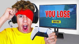 I Played Fortnite BLINDFOLDED [upl. by Oakman]