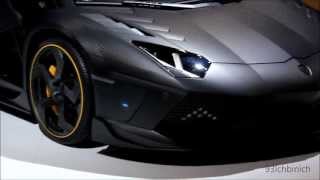 Carbon Lamborghini Aventador Roadster by Mansory at IAA 2013 [upl. by Nallek468]