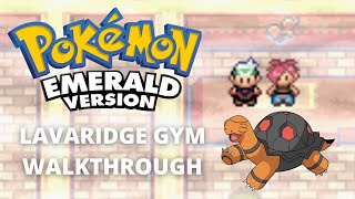 Pokemon Emerald Flannerys Gym Puzzle Walkthrough  Lavaridge Gym Guide [upl. by Kirstin123]