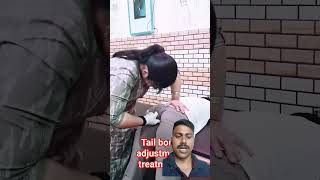 Tail bone adjustment by Dr deepanshi chiropractic physiotherapist short video viral tail bone [upl. by Sitnerp]