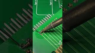 Test points and sockets soldering solderingstation rework repairing electricalengineering [upl. by Aimas]