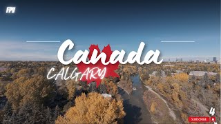 Calgary Autumn Nice view 4k Drone Indie Folk Compilation  AutumnFall 2024 🍂 [upl. by Hellene583]