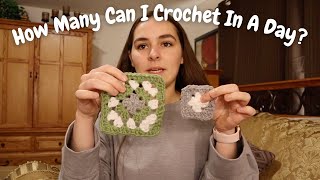 How many granny squares can I crochet in a day [upl. by Archibald969]