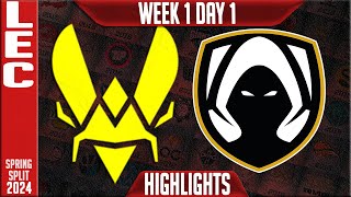 VIT vs TH Highlights  LEC Spring 2024 W1D1  Team Vitality vs Team Heretics [upl. by Chery]