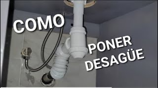 Como instalar desagüe o cespol para lavabo [upl. by Anire]