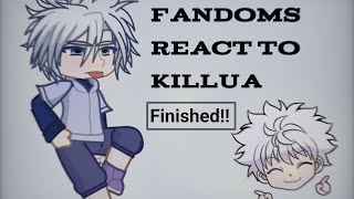 Fandoms react to killua [upl. by Ahsiela67]