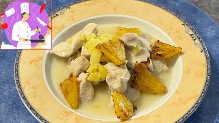 Recette facile de poulet à lananas et lait de coco [upl. by Ahsiet]