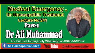 Dr Ali Muhammad Lecture No 241 07 November 2021 Homeopathy [upl. by Nyrtak846]