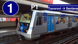 Metrô SP  São Paulo Metro Linha 1  Azul P1 [upl. by Yllas]