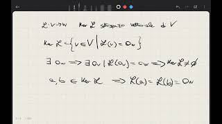 Dimostrazione il nucleo di unapplicazione lineare L  V → W è un sottospazio vettoriale di V [upl. by Ordep]