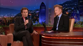 Will Ferrell Sings Conan a Song on his First Tonight Show 60109 [upl. by Torrance]