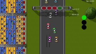 Top down 2d car racing engine  Open source  GameMaker Studio 2 and 14 [upl. by Fenny]