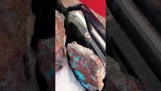 Mining Planet Ranch Chrysocolla Rough in Arizona [upl. by Anicnarf]