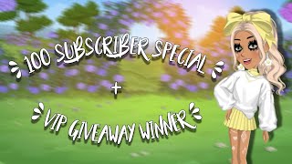 100 SUBSCRIBER SPECIAL  VIP GIVEAWAY WINNER [upl. by Champagne]