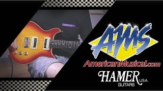 Hamer Sunburst Demo  American Musical Supply [upl. by Annasor]