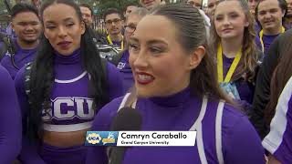 2024 UCAUDA College Nationals Game Day Live Interview with Grand Canyon University Spirit Squad [upl. by Adnalue]