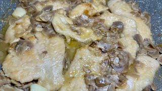 Scaloppine ai funghi [upl. by Latsirhc]