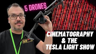 Drone Cinematography At The Tesla Light Show In Finland Planning The Perfect Drone Shot [upl. by Lomaj240]