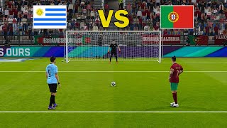 PES 2021  URUGUAY vs PORTUGAL  Penalty Shootout  Suarez vs Ronaldo  Gameplay PC [upl. by Bellamy]