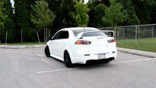 Ultimate Racings Full Turbo Back Exhaust 2012 Mitsubishi Ralliart [upl. by Eibbil]