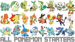 All Generations Pokémon Starters [upl. by Ecal883]