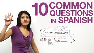 10 common questions in Spanish [upl. by Molton273]