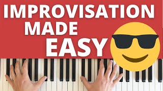 Piano Improvisation Is HARD  This Simple Technique Makes It Easier [upl. by Lyret]