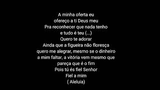 Eyshila  Fiel a mim  playback com letra [upl. by Airamat]