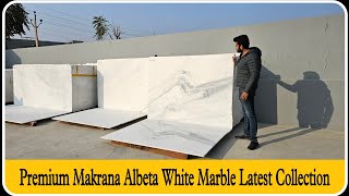 Premium Makrana Albeta White Marble  Makarana White Marble With Price  Makrana Marble Variety [upl. by Eenal]