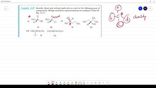 Identify chiral and achiral molecules in each of the following pair of compounds [upl. by Eissat945]