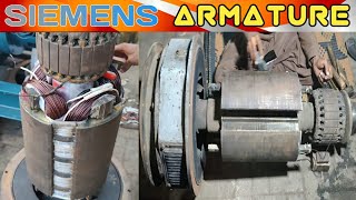 SIEMENS Alternator Rewinding 250kva Armiture winding [upl. by Oinotnaocram]