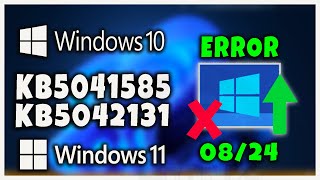 Errore WIndows Update aggiornamento KB5041585  KB5042131 Windows 10 e 11  COME RISOLVERE tutorial [upl. by Artined306]