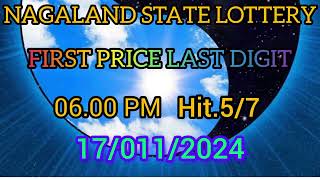 First Prize Last Digit 17112024 Nagaland State Lottery Target Number Lottery Sambad Target Number [upl. by Curley620]