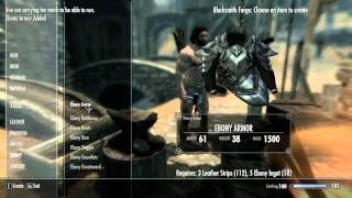 Skyrim How to Get One Of The Best Armour Sets in Skyrim Ebony Armour [upl. by Phiona]