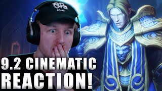 Anduin Raid Finale Reaction  Shadowlands Eternitys End Ingame Cinematic [upl. by Bolanger]