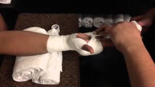 How to Wrap Your Hands for Boxing  TITLE Boxing  Wrap Your Hands Like a Professional [upl. by Osner]