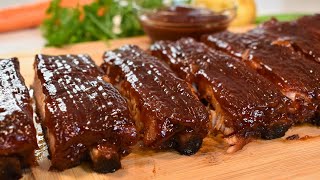 How To Make The Best BBQ Ribs in the Oven  Easy Oven Baked Ribs [upl. by Aileon]